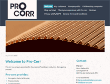 Tablet Screenshot of pro-corr.com